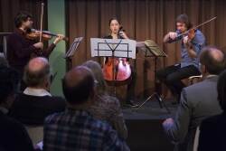 Muzikaal intermezzo tijdens de 5e Els Borst Lezing